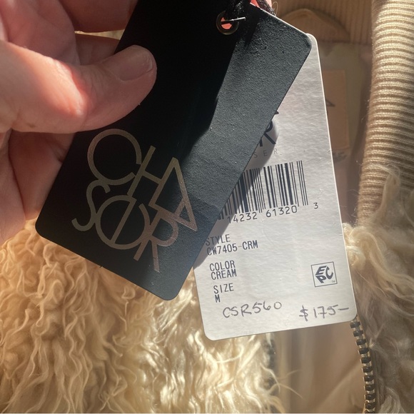 NWT Chaser Faux Fur Lamby Bomber Jacket - Picture 7 of 10